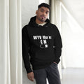 Unisex hoodie with ‘WYV Mode: ON’ coded design — WYVibe streetwear hoodie.