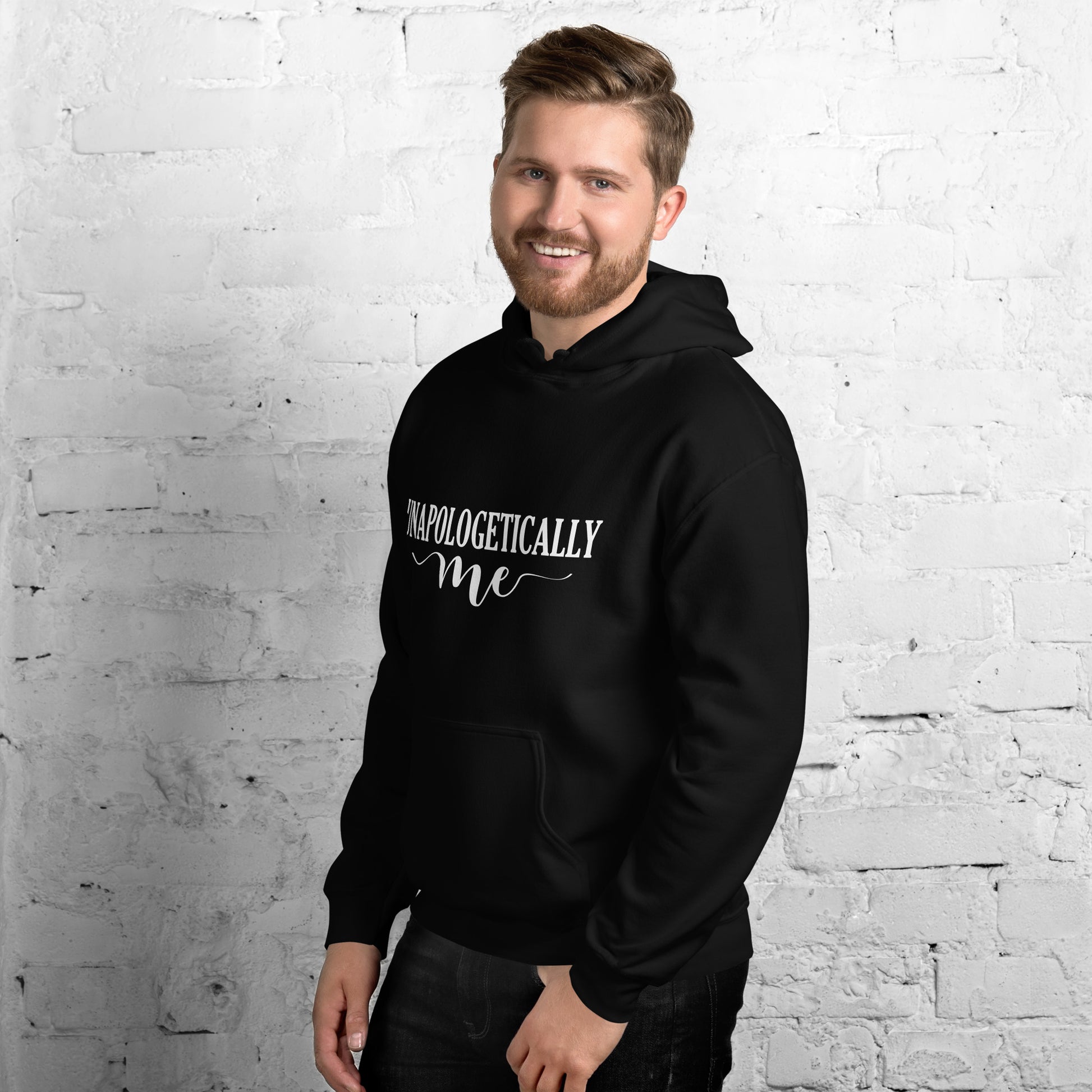 Unisex Heavy Blend hoodie with ‘Unapologetically Me’ design — WYVibe lifestyle hoodie.