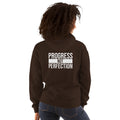 Unisex hoodie with “Progress Not Perfection” graphic – WYVibe Apparel