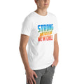 Unisex t-shirt with ‘Strong Is The New Chill’ motivational design — WYVibe streetwear tee.